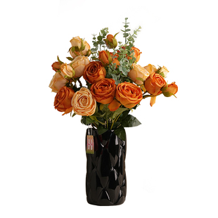 贝汉美花瓶摆件客厅插花高级感陶瓷轻奢水培水养大号复古餐桌装饰