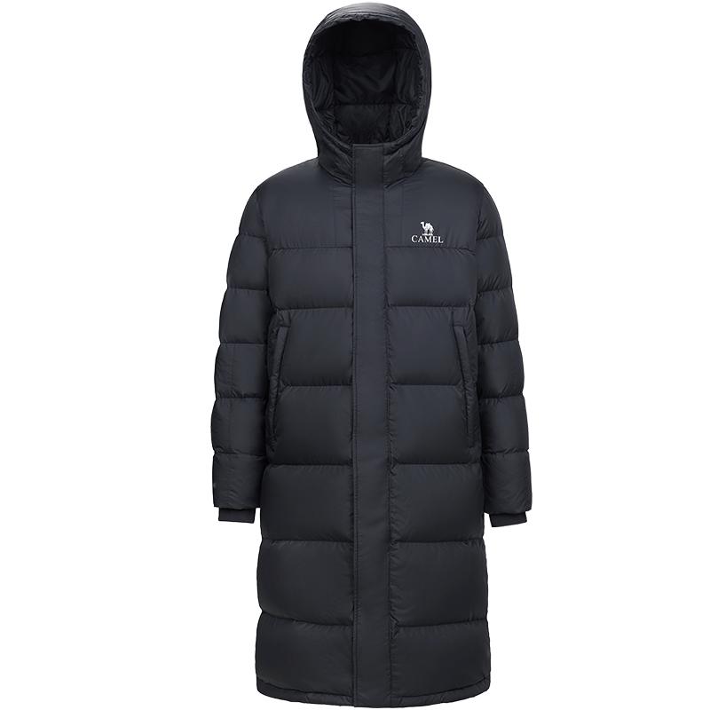 骆驼连帽户外保暖羽绒服