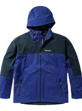 Timberland添柏岚户外男防水防风连帽单层冲锋衣休闲夹克A5Z3Y