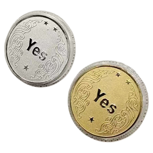yes/no 幸运决策币硬币选择困难症双面yes相同抛正反面两面一样NO