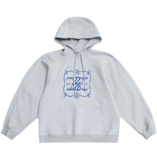 ADERERROR 秋冬新款休闲时尚刺绣连帽卫衣潮流运动套衫