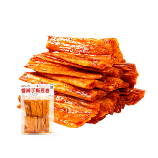 几多全香辣手撕豆卷110g辣条零食烤面筋豆皮干子魔芋耳尖泡泡干