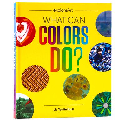 艺术探索 颜色能做什么？英文原版绘本 What Can Colors Do? 儿童艺术启蒙认知 色彩美感培养绘本图画书精装全彩 绘画设计审美熏陶