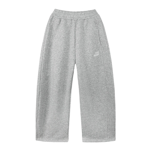 左西女童加绒运动裤秋冬款保暖2025新款儿童弯刀裤中大童加厚裤子