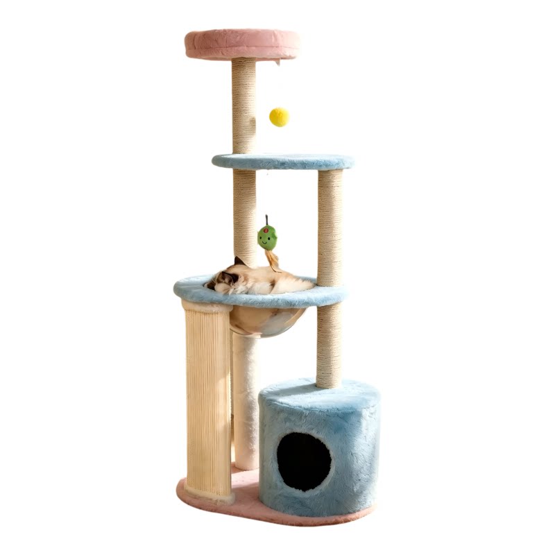 猫爬架猫窝猫抓板一体猫玩具