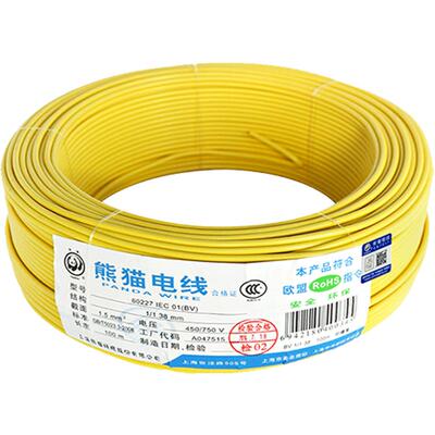 熊猫电线bv1.5平方高纯度无氧铜