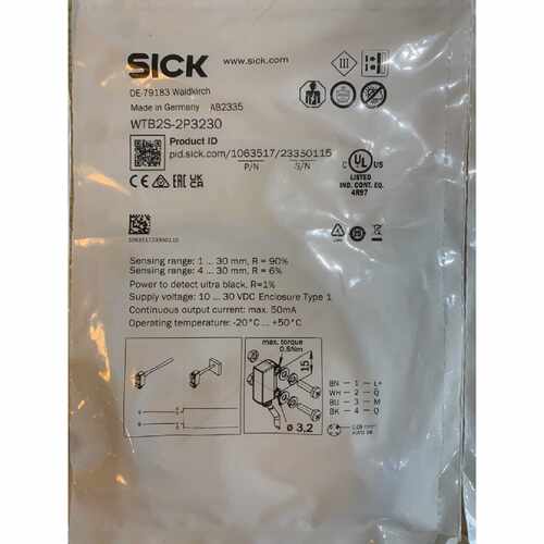 议价德国西克SICK光电开关WTB2S-2P3230全新原装正品假一罚十