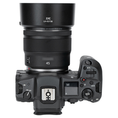 JJC适用佳能ES-73B遮光罩RF 45mm F1.2镜头遮光罩微单R50V R5 R10 R8 R63 R7 R100 R6II相机保护罩 配件