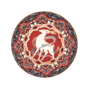 敦煌印象立体树脂冰箱贴九色鹿壁画藻井博物馆文创磁吸创意伴手礼