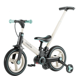 nadle纳豆儿童自行车1-3-6岁小孩宝宝平衡车二合一脚踏车折叠单车