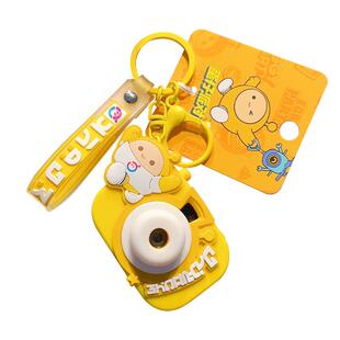 2025年新款蛋仔派对投影照相机潮流钥匙扣包包挂件可爱精致钥匙链