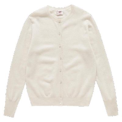 鹿王纯羊绒加厚开衫女士毛衣