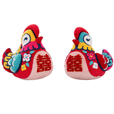 孚旺达『鸳鸯佳偶』抱枕结婚压床娃娃一对婚房装饰装扮喜庆公仔