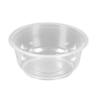 一次性碗食品级家用塑料碗圆形饭碗打包餐盒专用碗商用带盖外卖