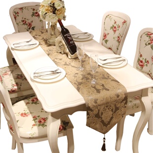 现代简约欧式桌旗美式桌布茶几旗床旗吧台桌巾餐桌布艺装饰盖巾布