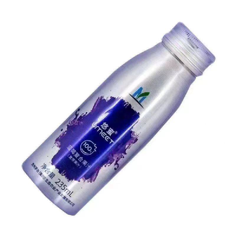 悠蜜蓝莓味复合果汁235ml10瓶装