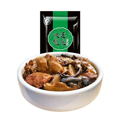 小鸡炖榛蘑野生榛蘑地道东北菜