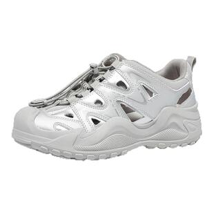 小个子增高7cm透气徒步登山鞋女小码313233内增高休闲运动老爹鞋