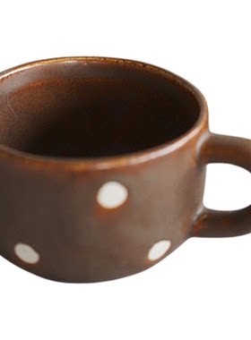泽滕家马克杯浓缩咖啡牛奶波点