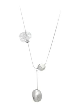 CUSSK 小众设计感拉丝圆球蛇骨链时尚气质长款毛衣链可调节