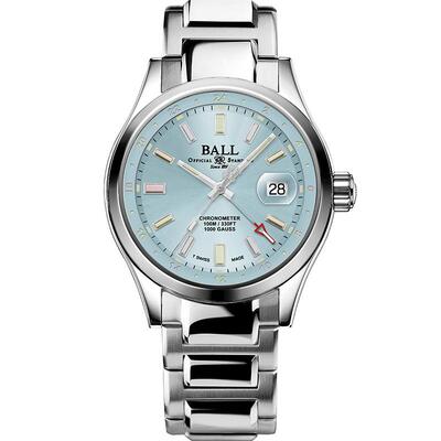 波尔自产机芯GMT彩虹气灯904L钢