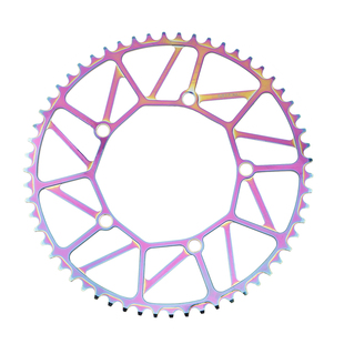 Litepro正负齿50 52 54 56 58T盘片折叠公路车130BCD曲柄牙盘单盘