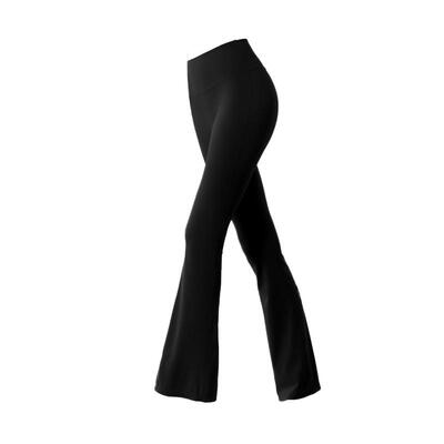 速干运动长裤女跑步训练高腰收腹瑜伽喇叭裤外穿气质微喇健身裤夏