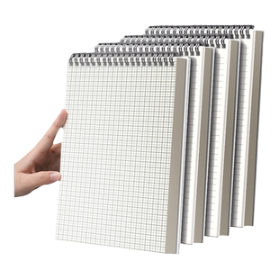 上翻线圈本小笔记本a5随身空白便携本子b5加厚A6本pp记事本网格方格简约ins初高中生不硌手日记本大学生考研