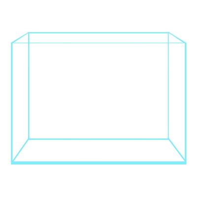 金晶五线超白缸定制定做溪流缸