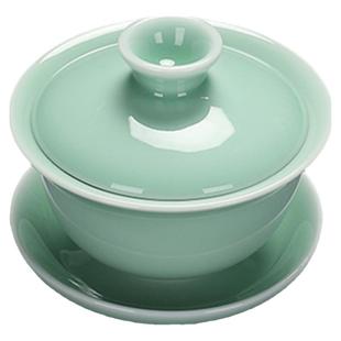 青瓷家用陶瓷茶具零配茶洗茶杯公道杯盖碗茶壶茶道六君子茶叶罐