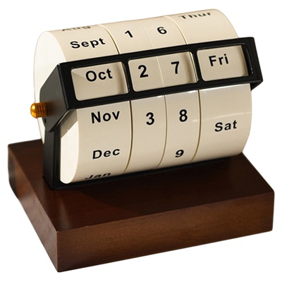 Lunabay转轮万年历桌面摆件大号