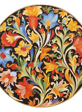 景泰蓝坐盘诗翼掐丝珐琅彩欧式