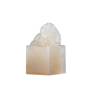 张小凤 寿山冰糖底荔枝冻石 寿山石荔枝洞石料高端篆刻印章方章藏书章姓名章私人定刻高档印石收藏级印章礼盒