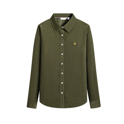 Navigare意大利小帆船灯芯绒长袖衬衫女2025秋季新款休闲纯棉上衣