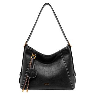 百思图玄月包包2026新款女包托特包单肩斜挎包女通勤大容量HOBO包