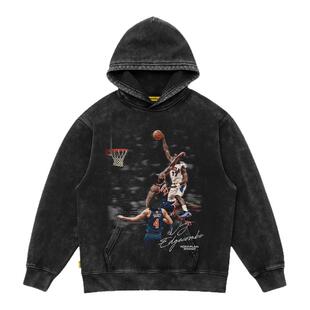 摇滚计划球星VJ埃奇库姆隔扣秋冬保暖卫衣男款美式街头运动复古风