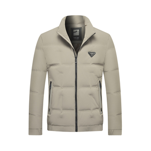 皮尔卡丹冬季新款中青年男羽绒服加厚立领都市休闲鹅绒防寒男外套