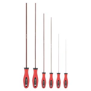 特长直柄内六角螺丝刀套装 平头6角扳手6棱起子批2.5 3 4 5 6改锥