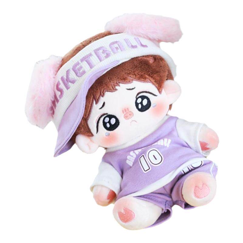 可爱新品球服娃衣20cm10cm棉花娃娃明星公仔多巴胺球衣娃衣包邮