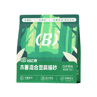 比亿奇强除臭木薯豆腐混合猫砂