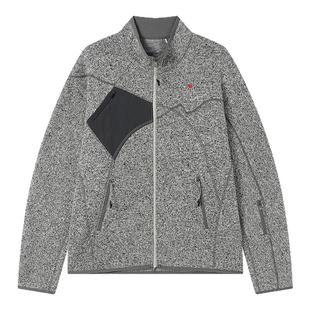 CryingCenter秋冬户外阳离子粗针抓绒分割夹克外套开衫抗起球中性