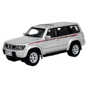 1比64普迪日产 Nissan白色灰色途乐1998Y61复古合金车汽车模型车