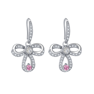 伊泰莲娜S925银精致耳饰 耳环时尚小众情有千千结质感礼物送女友