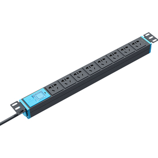 公牛pdu机柜插座防雷8位16a大功率机房插排插板带线工业程拖线板