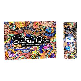 Saintnine 高尔夫球 远距离球三层球 Q soft新款高尔夫彩色球正品