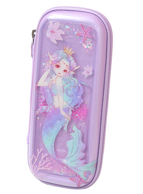 梦幻人鱼流沙笔袋文具盒女孩款