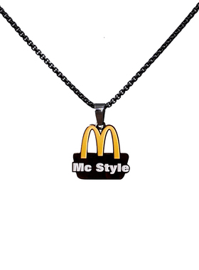 HAPPY原创麦门黑金项链