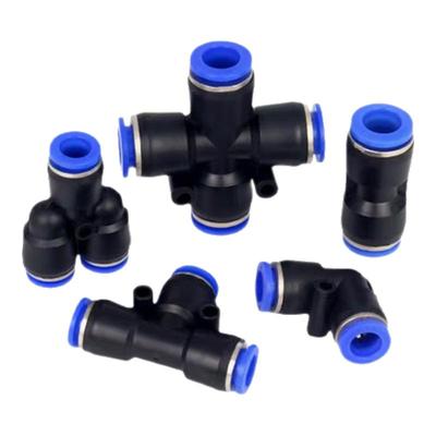 PU直通气管PE三通快速接头