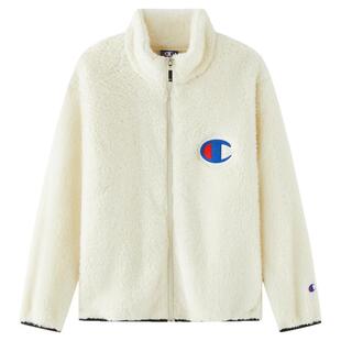 Champion冠军儿童装25冬季新品男女儿童仿羊羔绒加绒保暖拉链外套