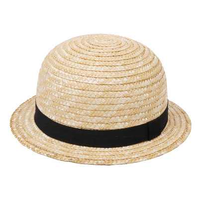 ins韩国婴幼儿草帽圆顶礼帽沙滩